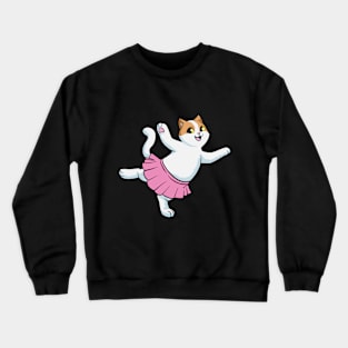 Cat as Ballerina at Ballet Crewneck Sweatshirt